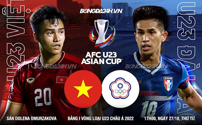 Đội tuyển U23 Việt Nam có chiến thắng đầu tiên tại Vòng loại U23 châu Á 2022 trước đối thủ U23 Đài Loan. (Nguồn ảnh: bongda24h.vn)